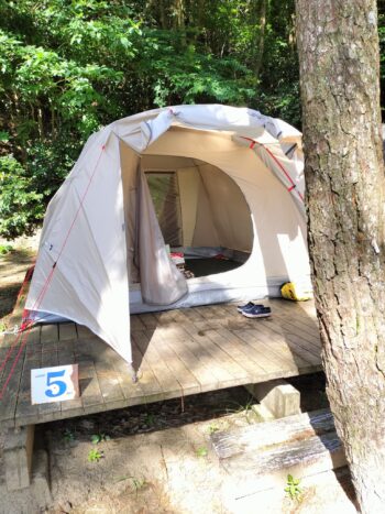 初めてのテント宿泊