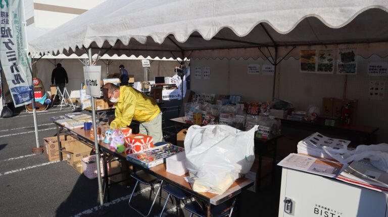防災フェスタ開催前の準備
