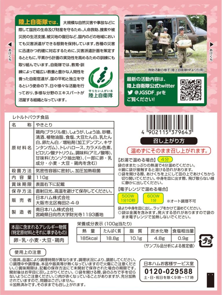 パッケージ裏面