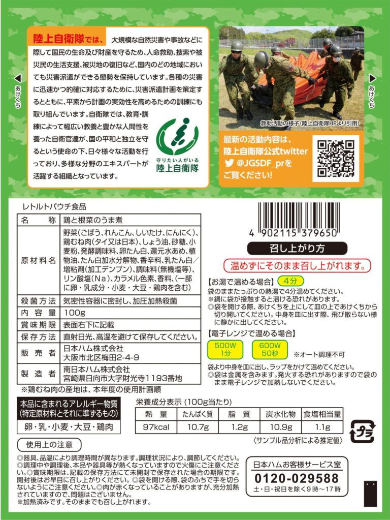 パッケージ裏面