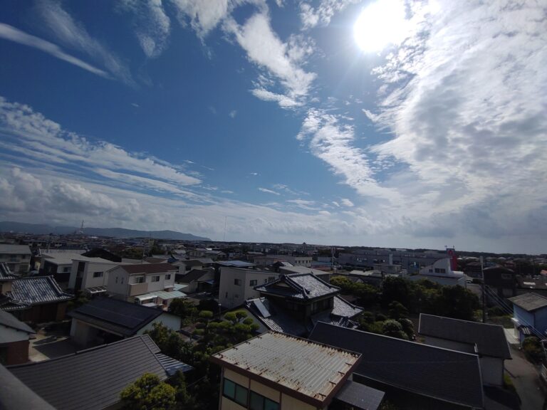 嵐の前の静けさ（台風の端っこ）